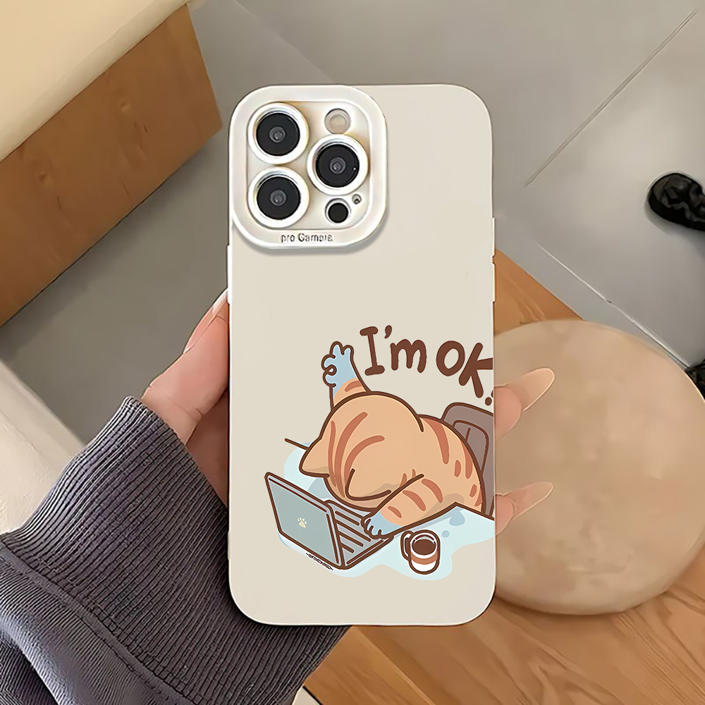 Phone Cases Cat - غطاء هاتف فاخر بتصميم ذيل القط