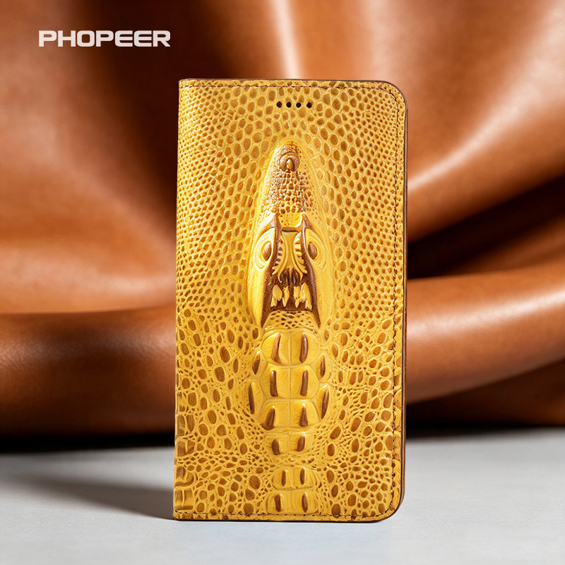 Phone Cases Eu - حافظة هاتف فاخرة من الجلد الأصلي