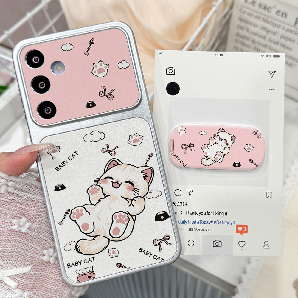 Phone Cases Cat - جراب هاتف بتصميم قطة كرتونية لطيفة