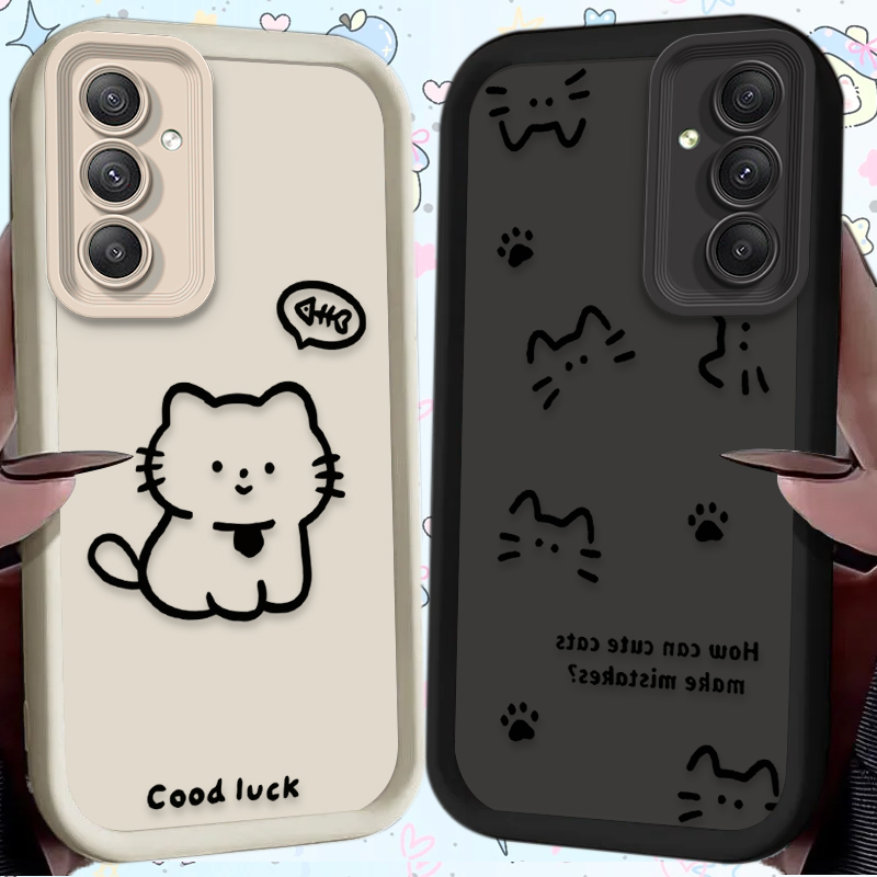 Phone Cases Cat - غطاء هاتف كرتوني لطيف بتصميم قطة