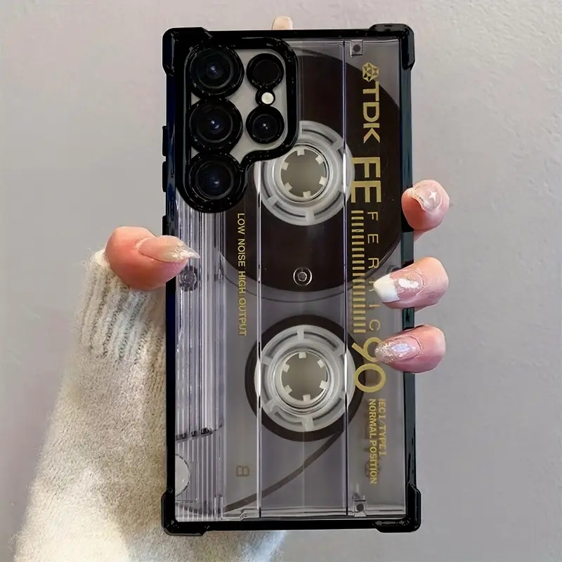 Phone Cases For Samsung S21 5G - جراب هاتف ناعم بتصميم كاسيت عتيق