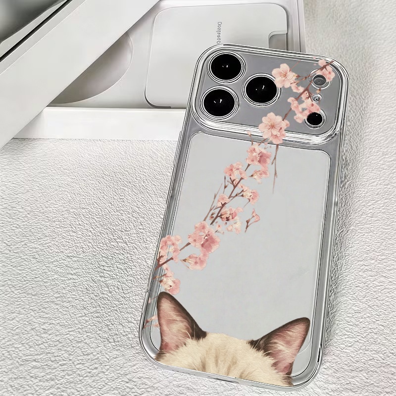 Phone Cases Cat - جراب هاتف بنمط أنيق برسومات قطط