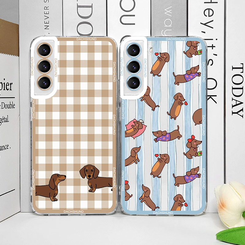 Phone Cases Samsung S23 - غطاء هاتف لطيف بتصميم كلب النقانق