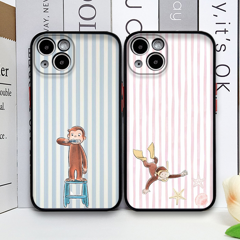 Phone Cases Cat - غطاء هاتف كرتوني مخطط على شكل