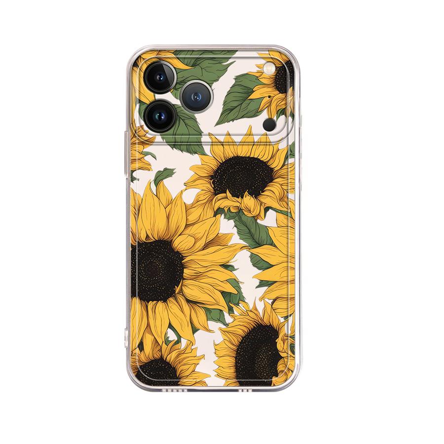 غطاء هاتف شفاف بنمط دوار الشمس - مراجعة Phone Cases Xs Max وسعره