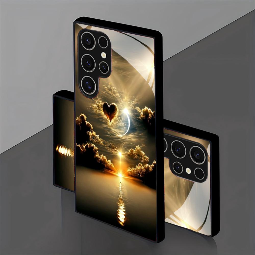 جراب هاتف زجاجي بتصميم غروب ال - مراجعة Phone Cases For Samsung S21 5G وسعره