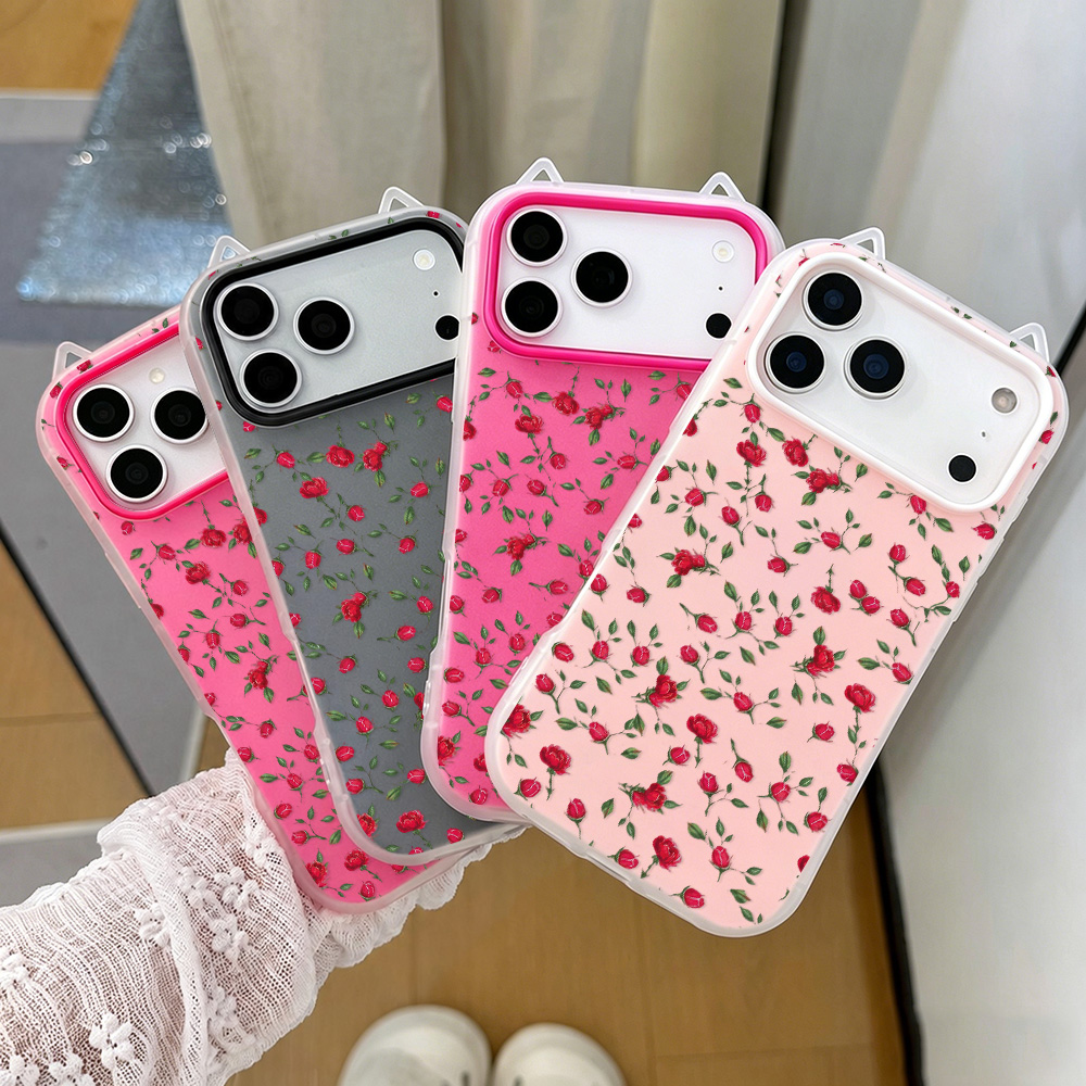 جراب هاتف بتصميم أذن قطة وزهرة - مراجعة Phone Cases Cat وسعره