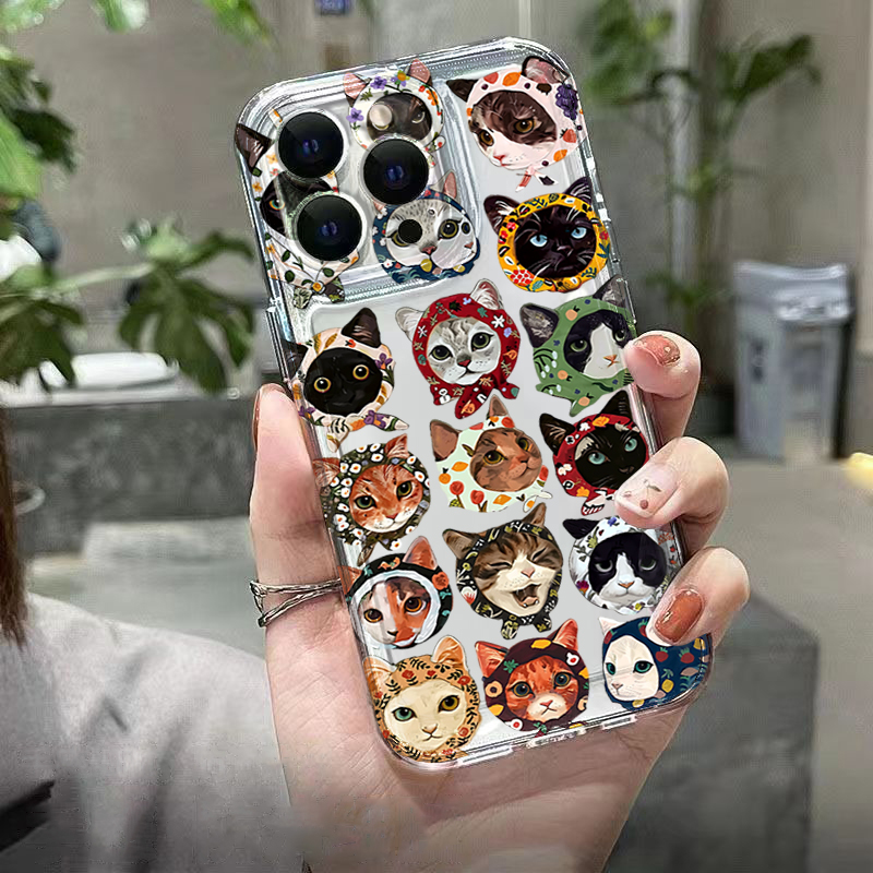 غطاء هاتف شفاف بتصميم قطة لطيف - مراجعة Phone Cases Cat وسعره