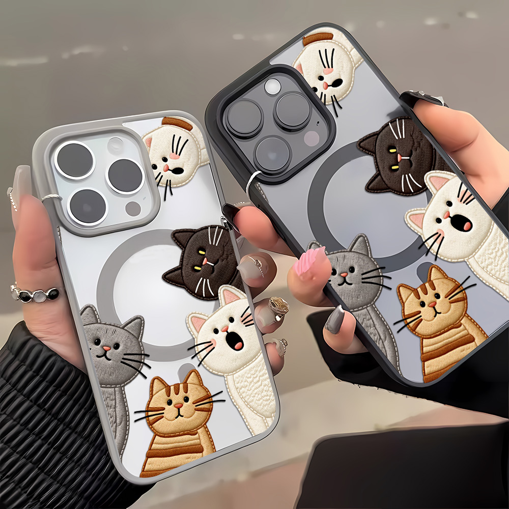 غطاء هاتف لطيف بتصميم قطة مطرز - مراجعة Phone Cases Cat وسعره