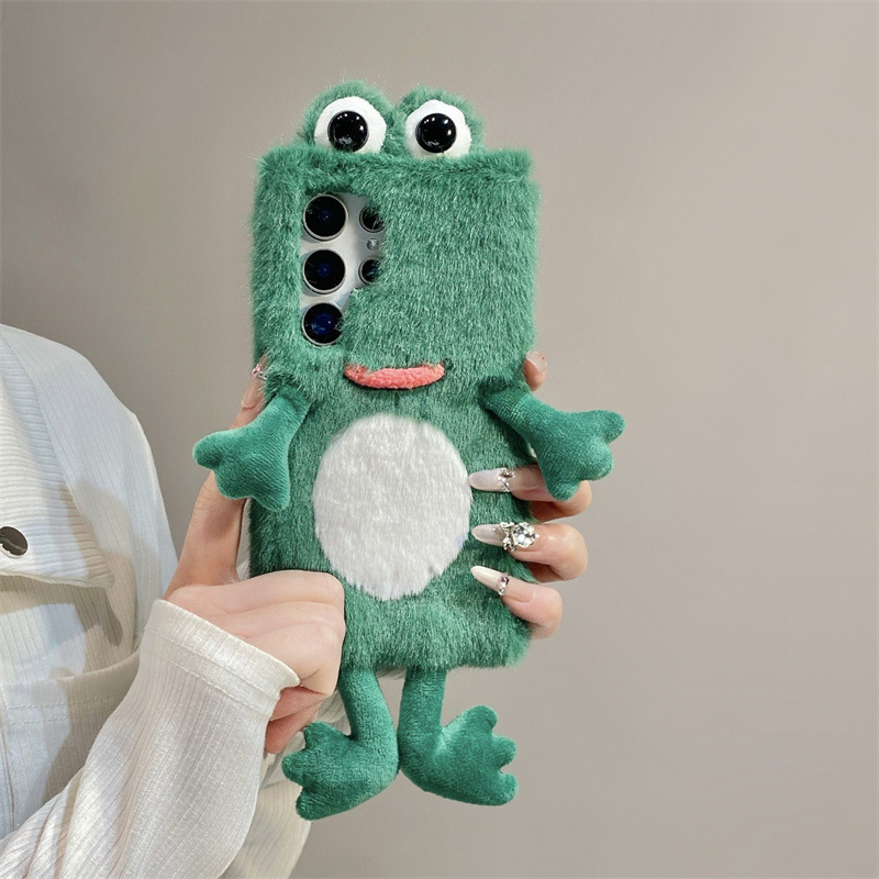 غطاء هاتف على شكل ضفدع مخملي،  - مراجعة Phone Cases Samsung S23 وسعره